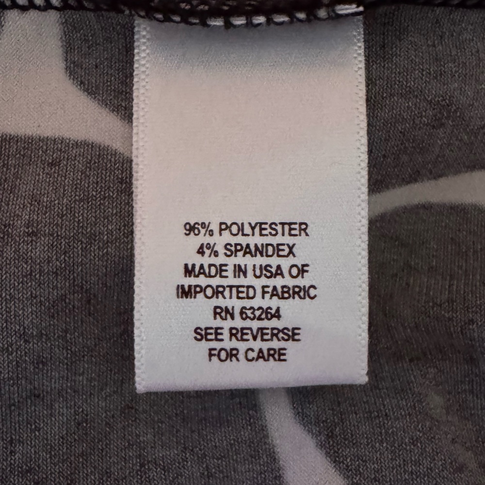 Signature Camryn Black and White Patterned Dress‎ with Pink Accents XL - Picture 5 of 6